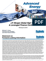 Peabody Energy - JP Morgan Submitted
