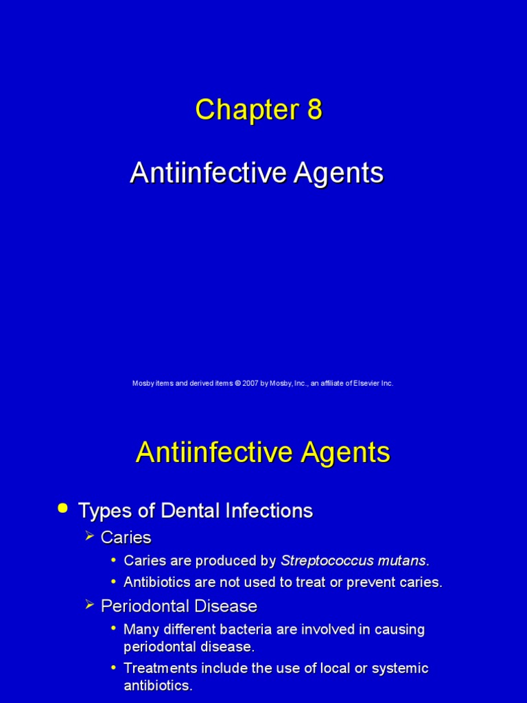 8 Anti Infectives Antibiotics Infection