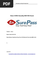 Latest Cisco EnsurePass CCNA 640 554 Dumps PDF