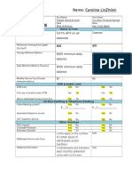 Savings Account Camparison Worksheet Caroline Lin Zhibin