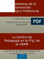 Institucionalización Pedagogía UNAM 1955-1972