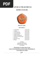 Download Laporan Praktikum Kimia Dasar Kelompok 1 by Astri Widyarini SN264452798 doc pdf