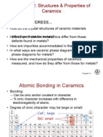 Chapter 12: Structures & Properties of Ceramics: Issues To Address..