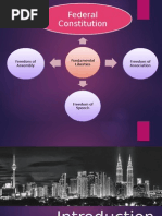 Federal Constitution: Fundamental Liberties Freedom of Association Freedom of Assembly