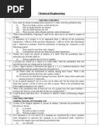 Chemical Engineering: 13BCH011-13BCH015