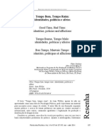 (Resenha) Tempo Bom, Tempo Ruim: Identidades, Políticas e Afetos