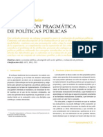 Evaluacion Pragmatica de Políticas Públicas