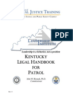 Kentucky Legal Handbook For Patrol