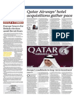 Qatar Airways' Hotel Acquisitions Gather Pace - Gulf Times 7 May 2015