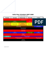 Class Schedule 2007-2008