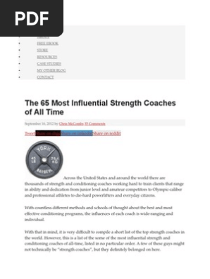 The 65 Most Influential Strength and Conditioning Coaches