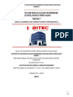 Informe de Practicas Finales Lisbeth Canchachi Escobedo