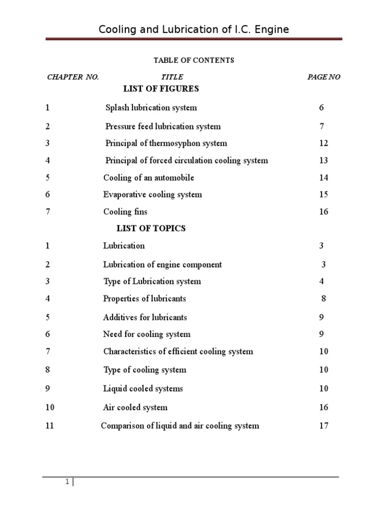 Cooling and Lubrication of I.C. Engine | PDF | Internal Combustion ...