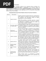 ANSI-IEEE Device Numbers