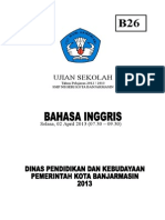 Ujian Sekolah Paket B 26