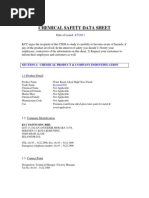 Chemical Safety Data Sheet: Section 1: Chemical Product & Company Indentification