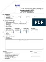 Form Permohonan Penanganan Permasalahan - Format LKPP