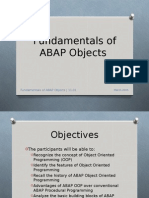 Fundamentals of ABAP Objects