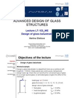 Design of Balustrades, PDF, Stress (Mechanics)