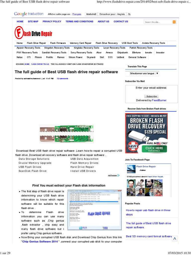 The Full Guide of Best USB Flash Drive Repair Software Usb Flash