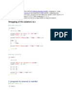 Swapping of Two Numbers in C: Without Using Third Variable Pointers Functions (Call by Reference) XOR