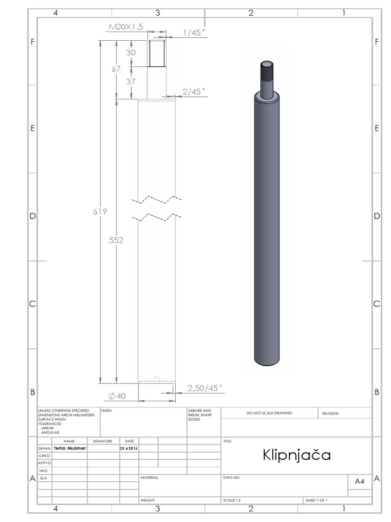 Technical Drawing Specifications | PDF | Sports & Recreation
