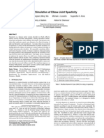 Haptic Simulation of Elbow Joint Spasticity
