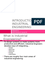 Introduction To Industrial Engineering: Prepared By: Maria Socorro M. Bunda PIE