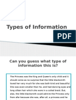 Types of Informations