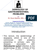 Epidemiology of Gastrointestinal Problems: M. Rum Rahim, MD., MSC