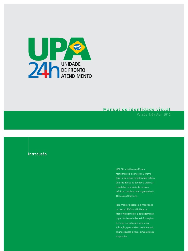 Guia Sinalização Upa24h | PDF | Cor | Design gráfico