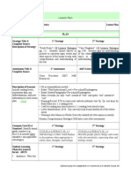 Lesson Plan 8 For Portfolio