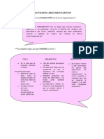 Textos argumentativos - tesis