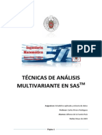 Técnicas de Análisis Multivariante en SAS