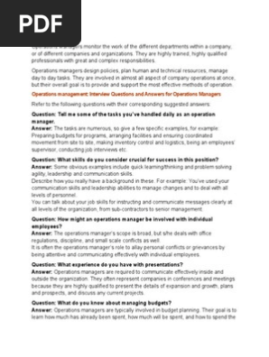 Interview Questions