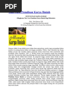 Tata Cara Penulisan Karya Ilmiah