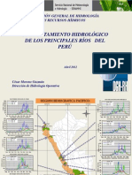 COMPORTAMIENTO HIDROLÓGICO de Las Cuencas de Los Rios en El Peru