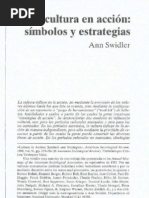 Ann Swidler (1996), "La Cultura en Acción: Símbolos y Estrategias ...