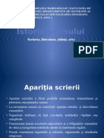 Prezentare PPT Istoria Scrisului