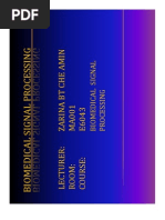 Biomedical Signal Processing