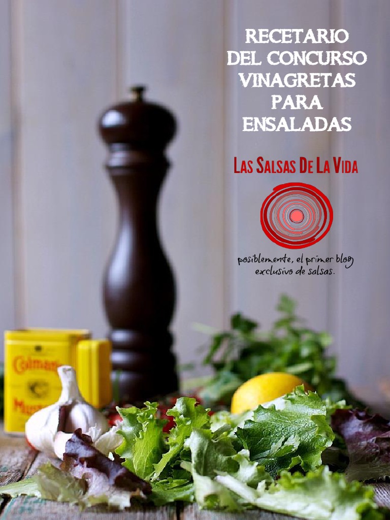 Recetario de Vinagretas para Ensaladas | PDF | Vinagreta | ensalada