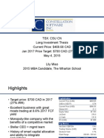 Sohn Contest Constellation Software