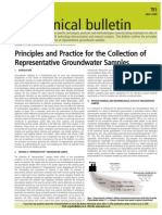 Thornton 2001 Principles and Practice for the Collection of Representative Groundwater Samples