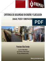 Criterios de Seguridad en Diseño y Ejecución. Zanjas, Pozos y Cimentaciones