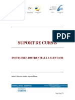 Suport - Curs - Instruirea Diferentiata A Elevilor