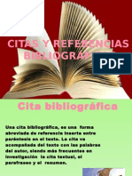 Citas y Referencias Bibliográfificas Retroalimentación