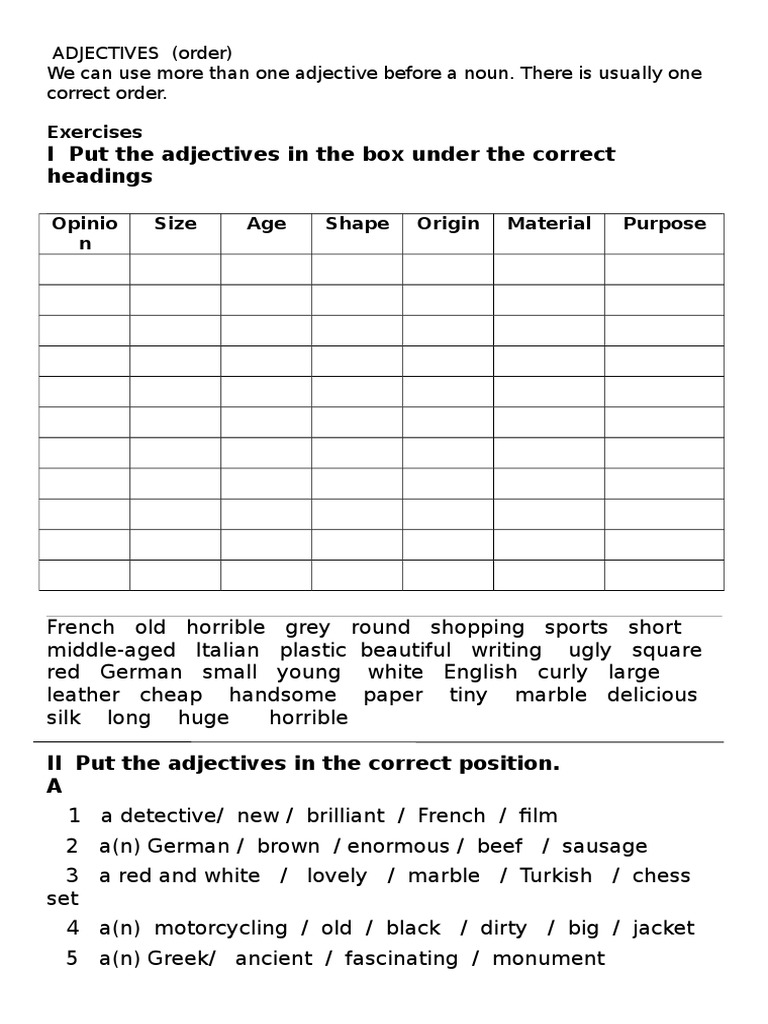 A Typology Of Multidimensional Adjectives – MJEAD