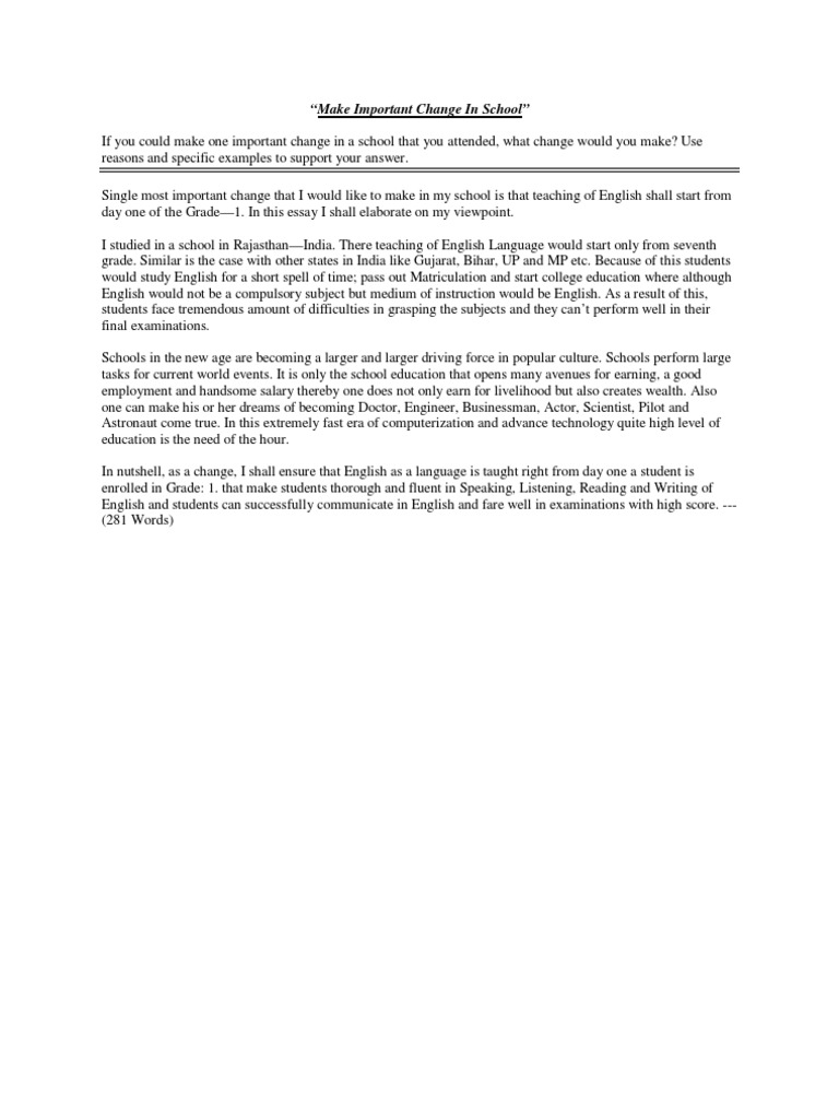 Essential English Teaching Reform | PDF | English Language | Test ...