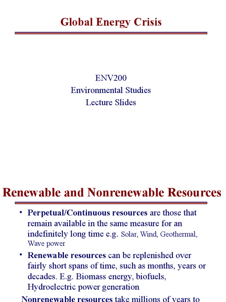 Understanding the Global Energy Crisis | PDF | Nuclear Power | Coal