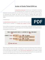 Fórmula Para Calcular El Cesta Ticket 2014 en Venezuela